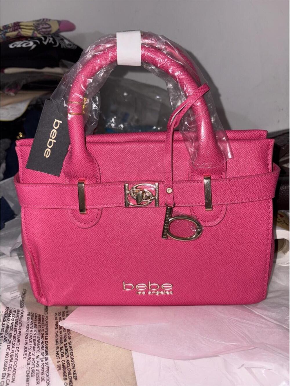 Bebe Evie Small Orchid Satchel Top Handle Hand Bag Tote Purse New With Tags‎